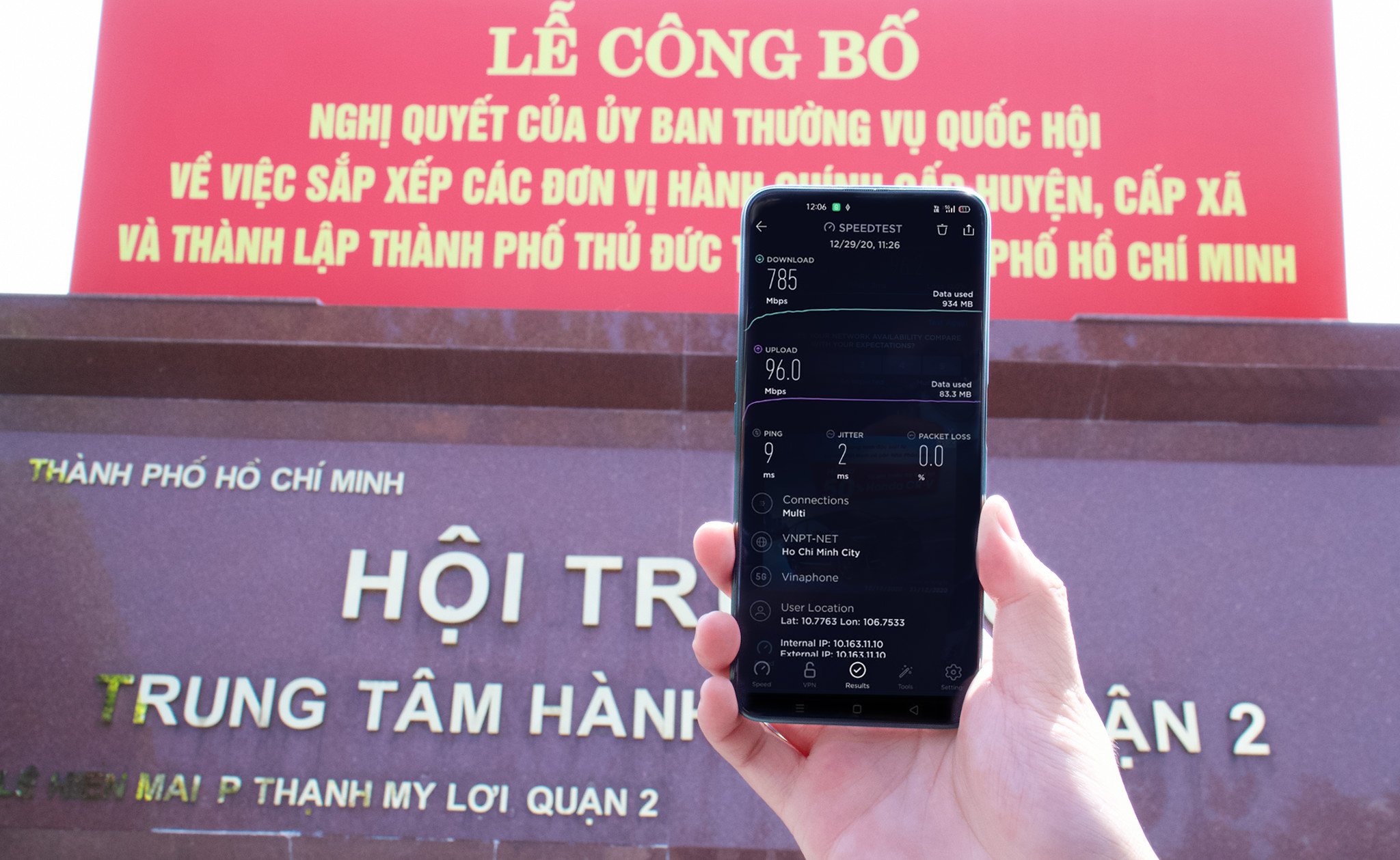 Nhà mạng đầu tiên phủ sóng 5G tại Thành phố Thủ Đức